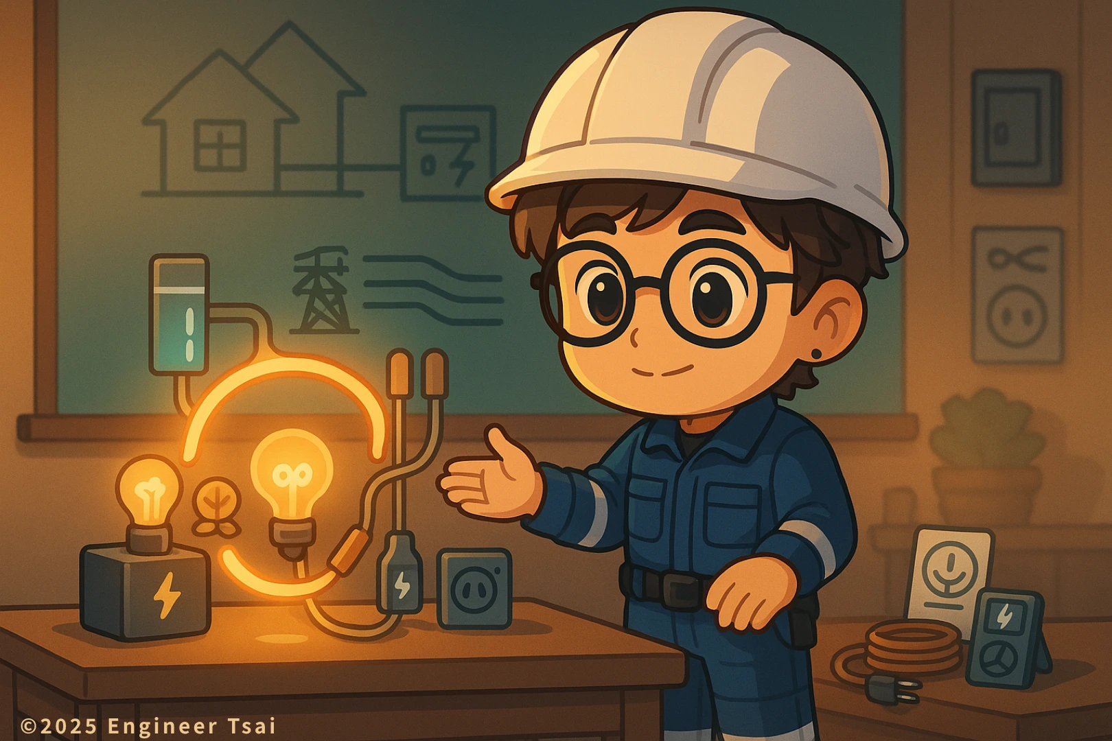 Basic Parts of an Electric Circuit (Power Source, Wires, Loads)