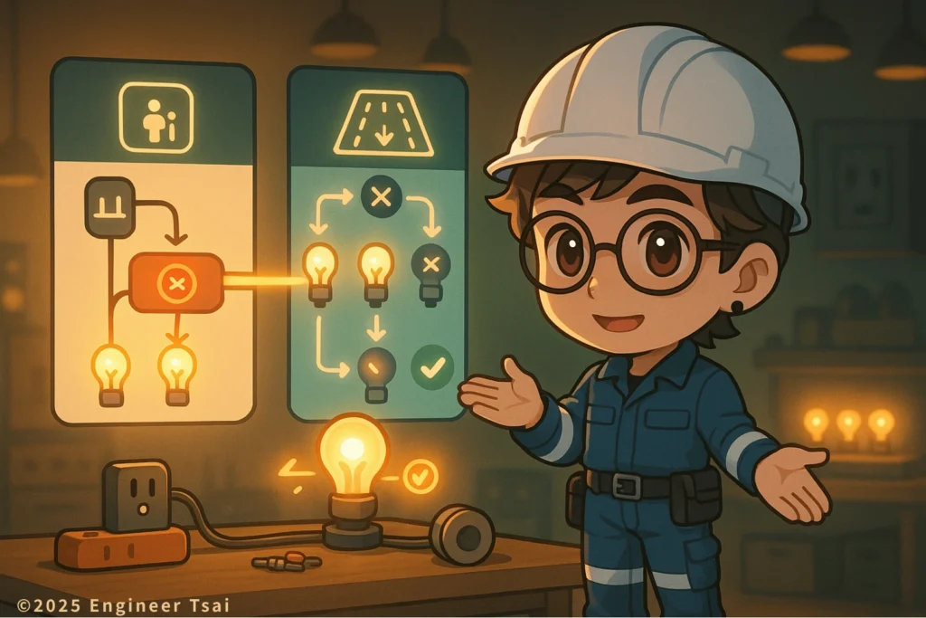 Engineer Tsai講解串聯與並聯電路的差別