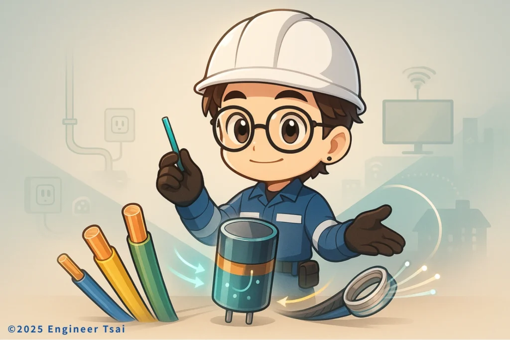 Engineer Tsai講解導線的種類
