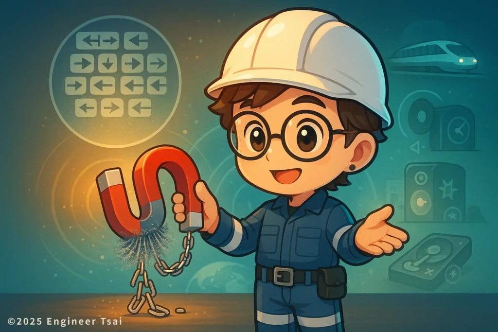Engineer Tsai講解磁鐵是如何工作的