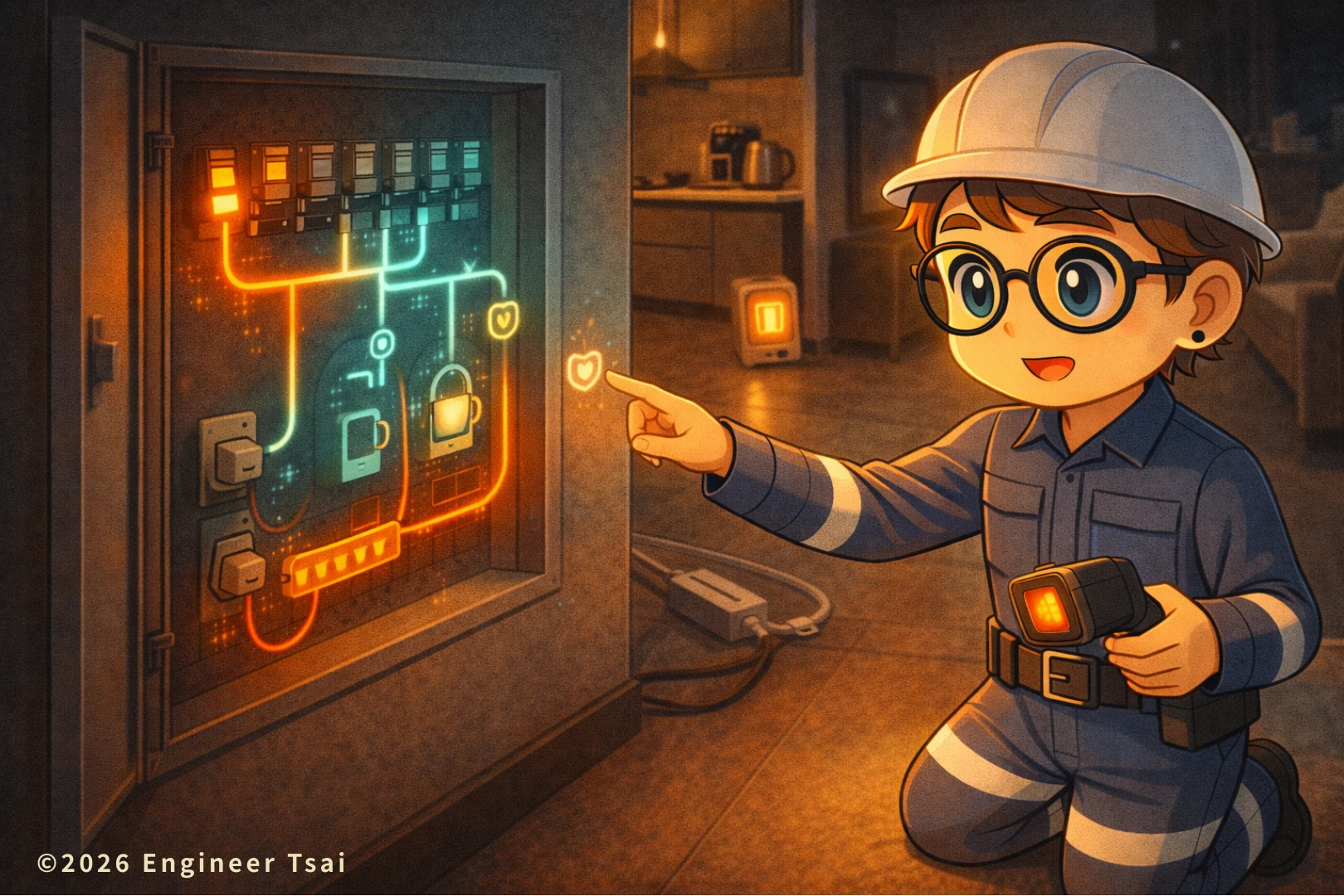 同迴路跳電原因：6 個常見情境＋總瓦數與保護邏輯一次看懂