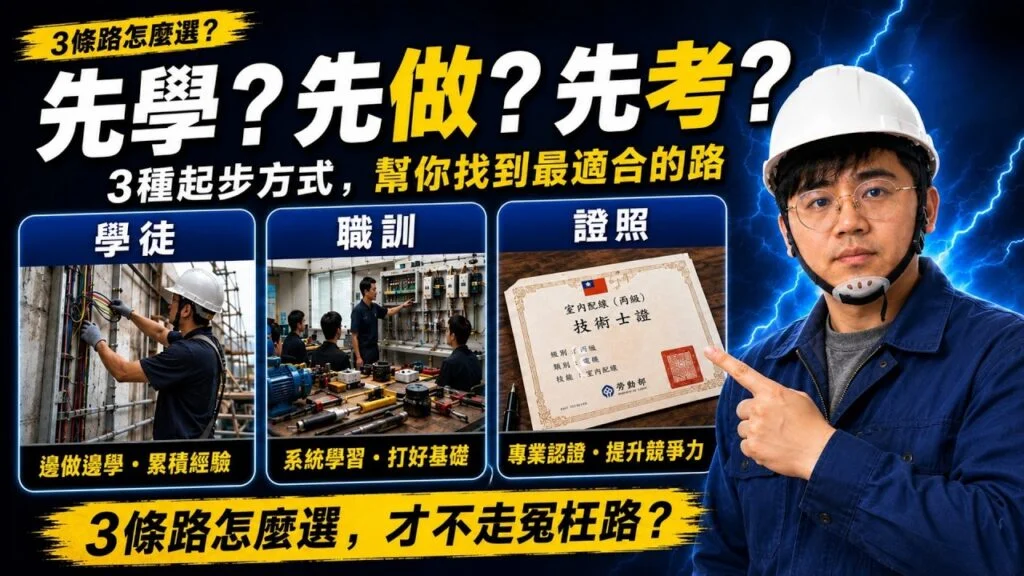 轉職電工怎麼開始六大職涯方向:施工、設備、能源、維修、系統與管理