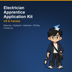 Engineer Tsai Electrician Apprentice Application Kit for the US and Canada