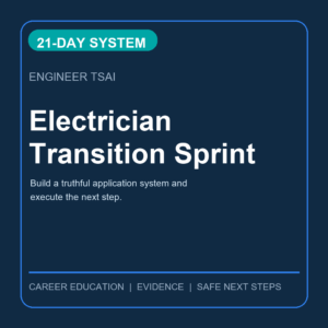 Electrician Transition Sprint cover