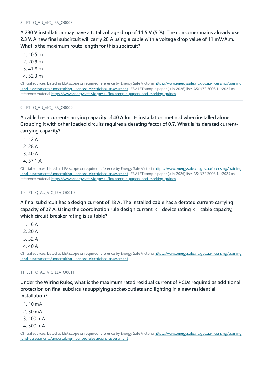 Sample page 1 from the All-Country Practice Exam Pack